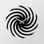 Wallity Enzoclock - S023 Reloj de Pared Decorativo de Metal Negro